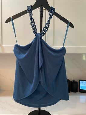 Boston Proper Slinky Chain High Neck Tank (0032)